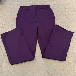 White House Black Market Rich Purple Straight Leg Pants